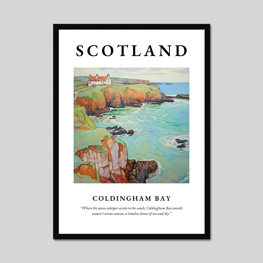 Poster of Coldingham Bay, Scotland.