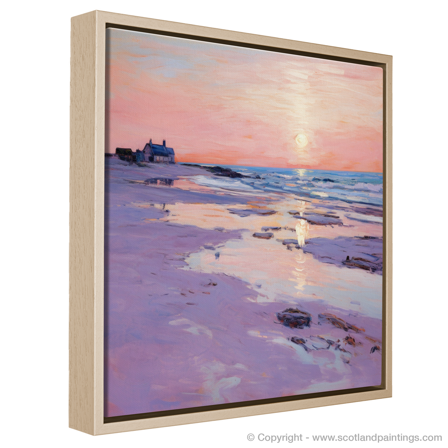 Dusk at West Sands: An Impressionist Ode to Scottish Shores