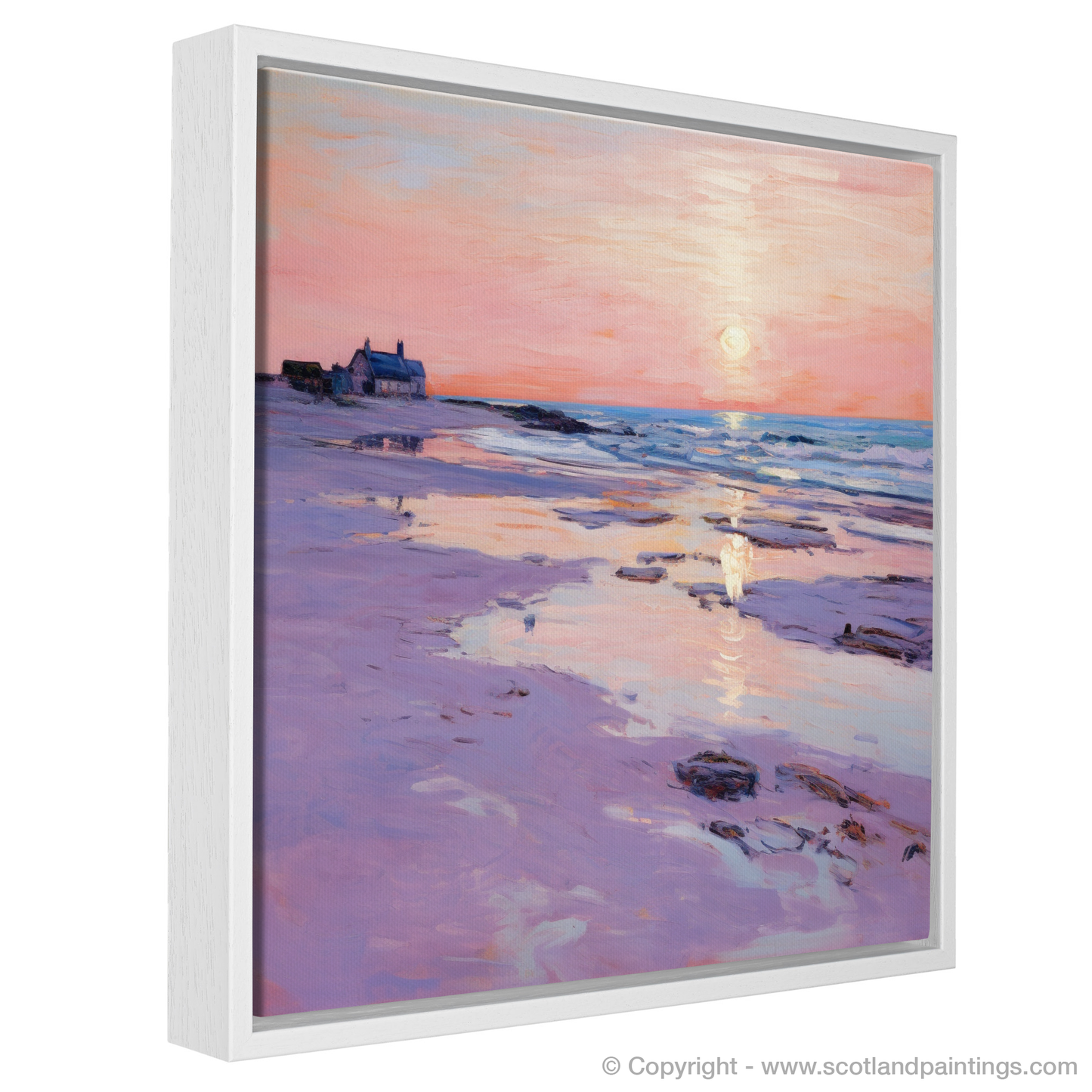 Dusk at West Sands: An Impressionist Ode to Scottish Shores