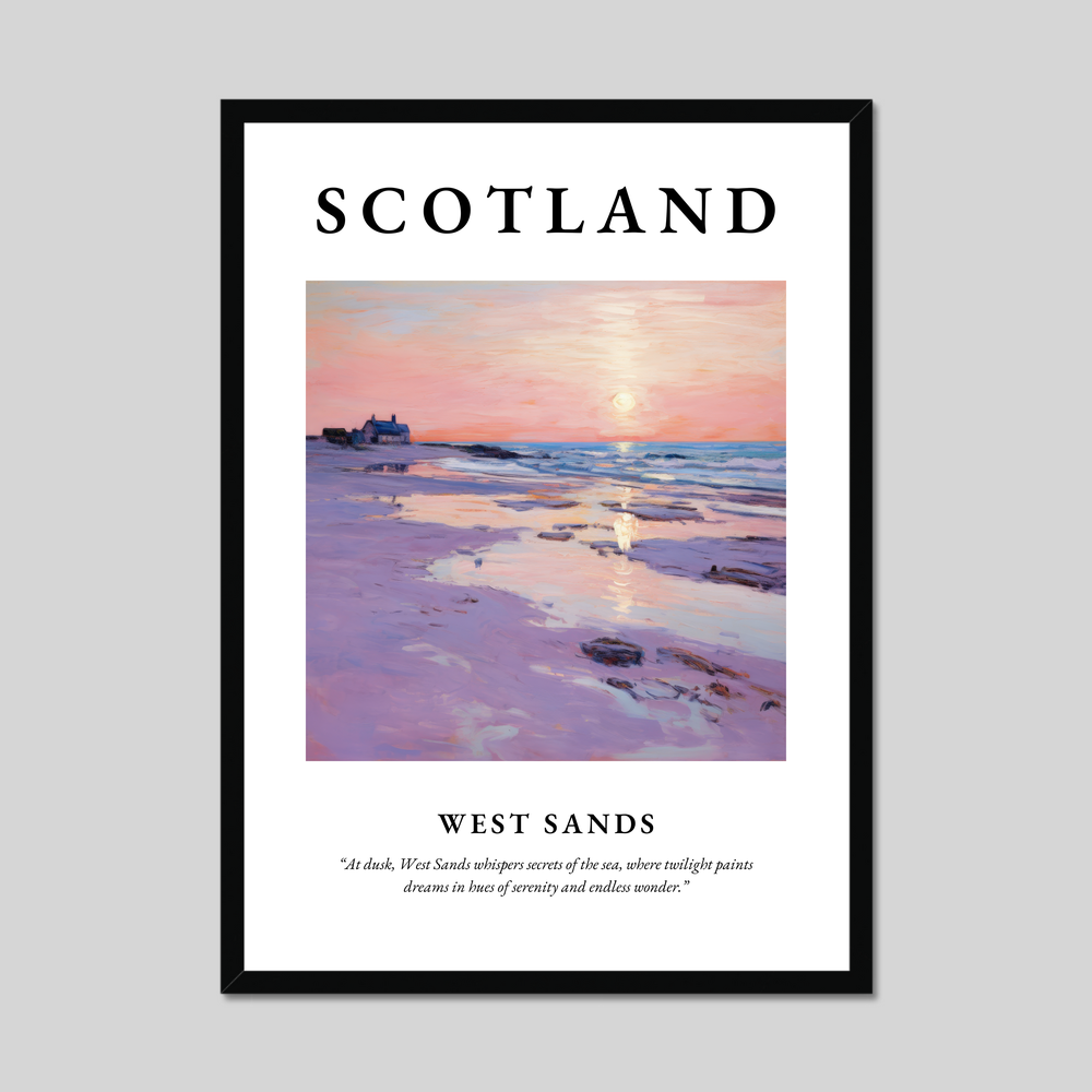 Poster of West Sands, Scotland.