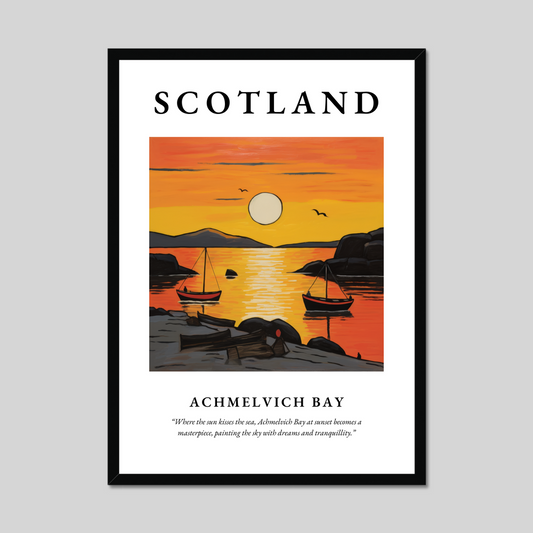 Poster of Achmelvich Bay, Scotland.