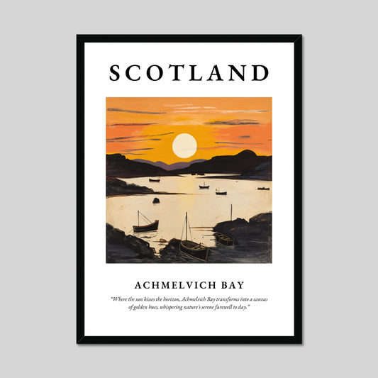 Poster of Achmelvich Bay, Scotland.