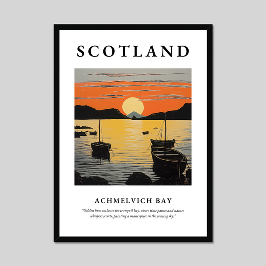 Poster of Achmelvich Bay, Scotland.