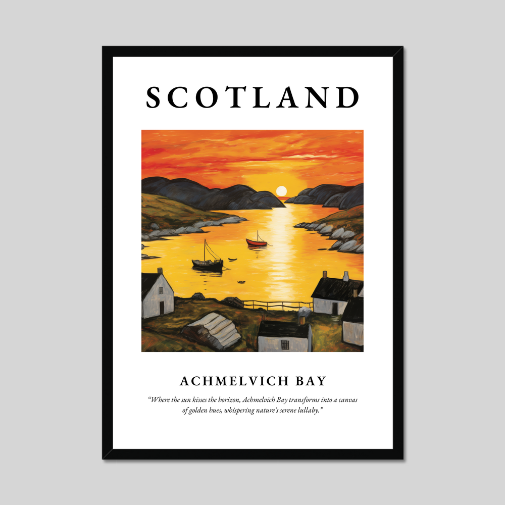 Poster of Achmelvich Bay, Scotland.