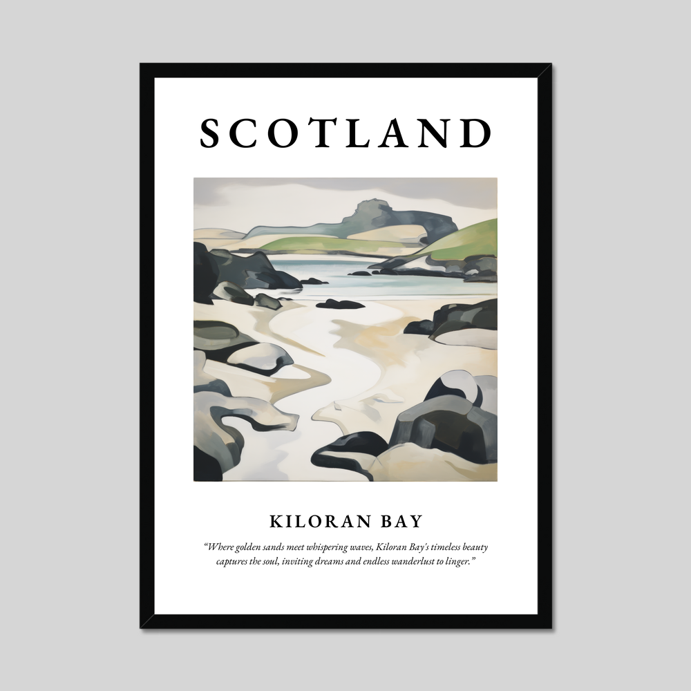 Poster of Kiloran Bay, Scotland.