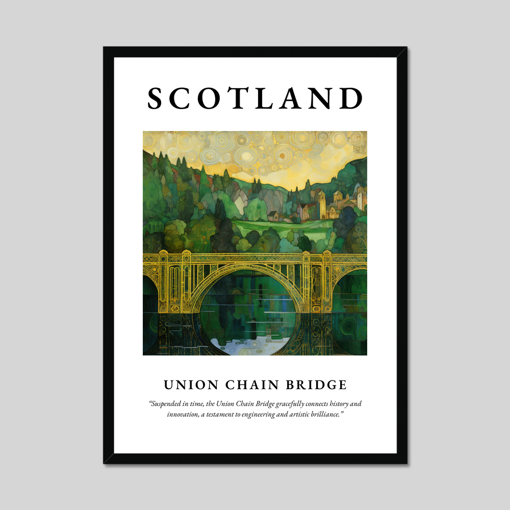 Poster of Union Chain Bridge, Scotland.