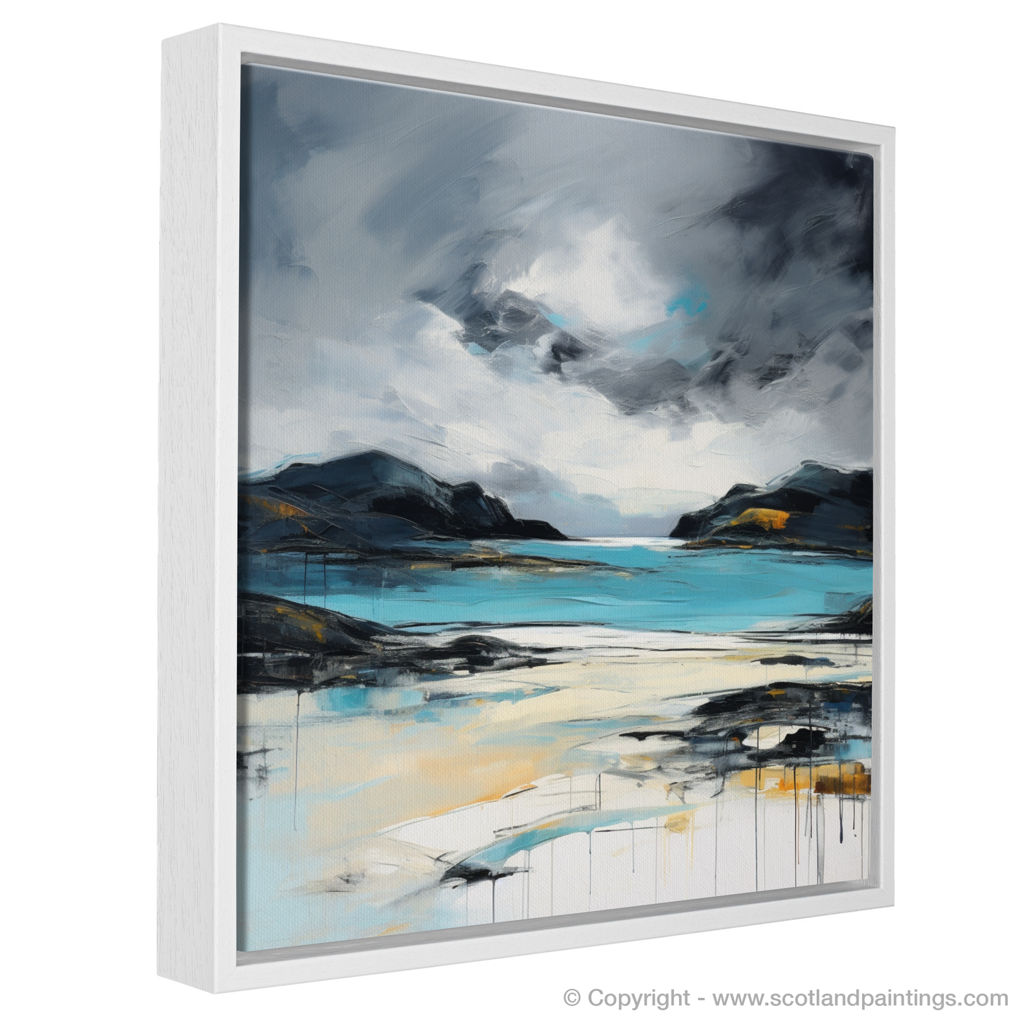 Storm over Achmelvich Bay: A Minimalist Homage to Scottish Beaches