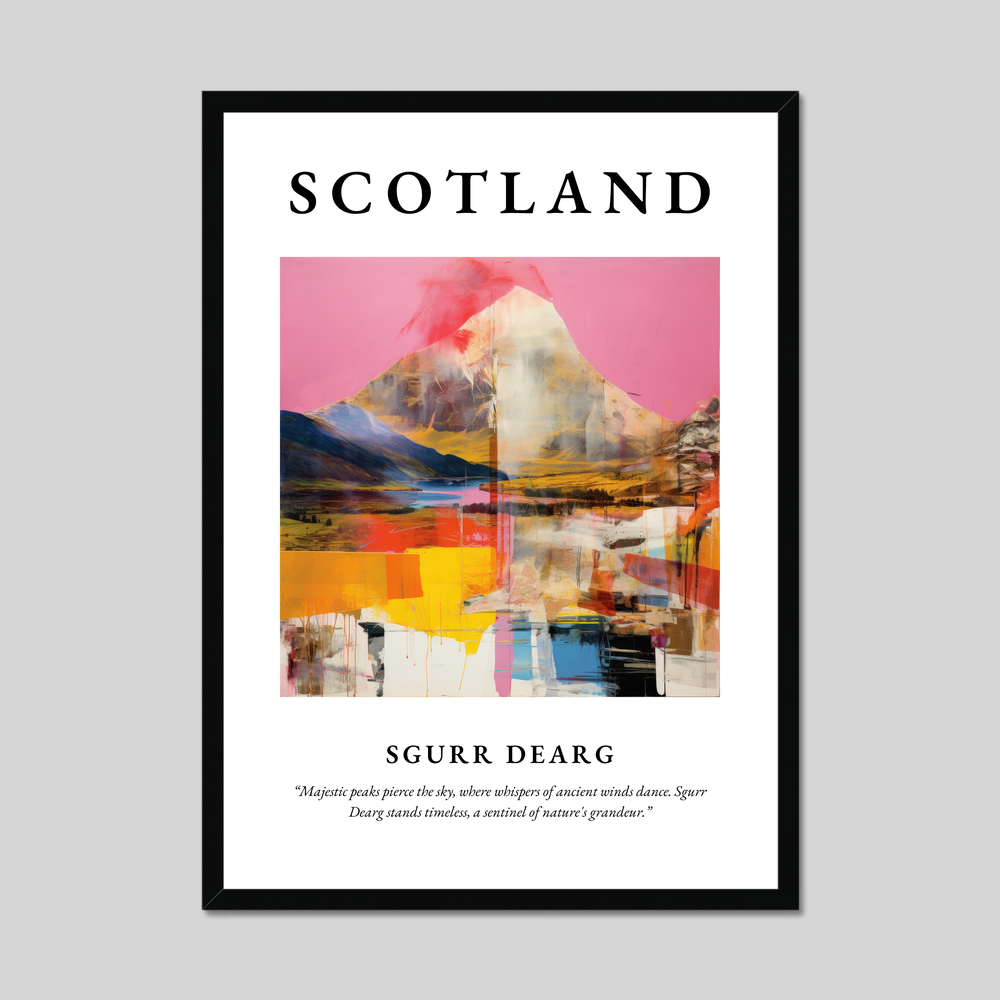 Poster of Sgurr Dearg, Scotland.