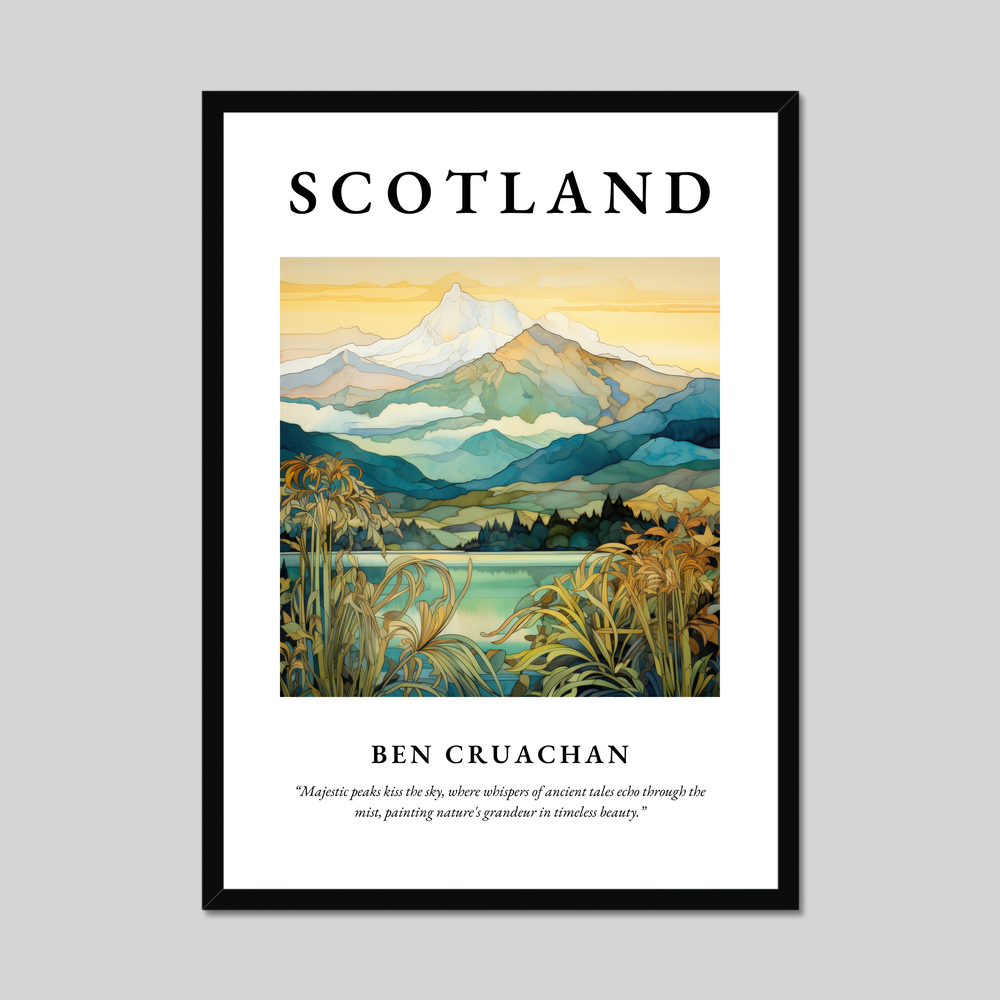 Poster of Ben Cruachan, Scotland.