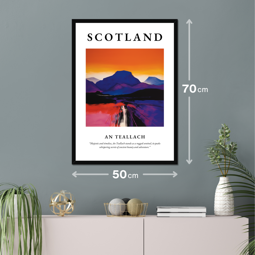 Poster of An Teallach hanging on a wall