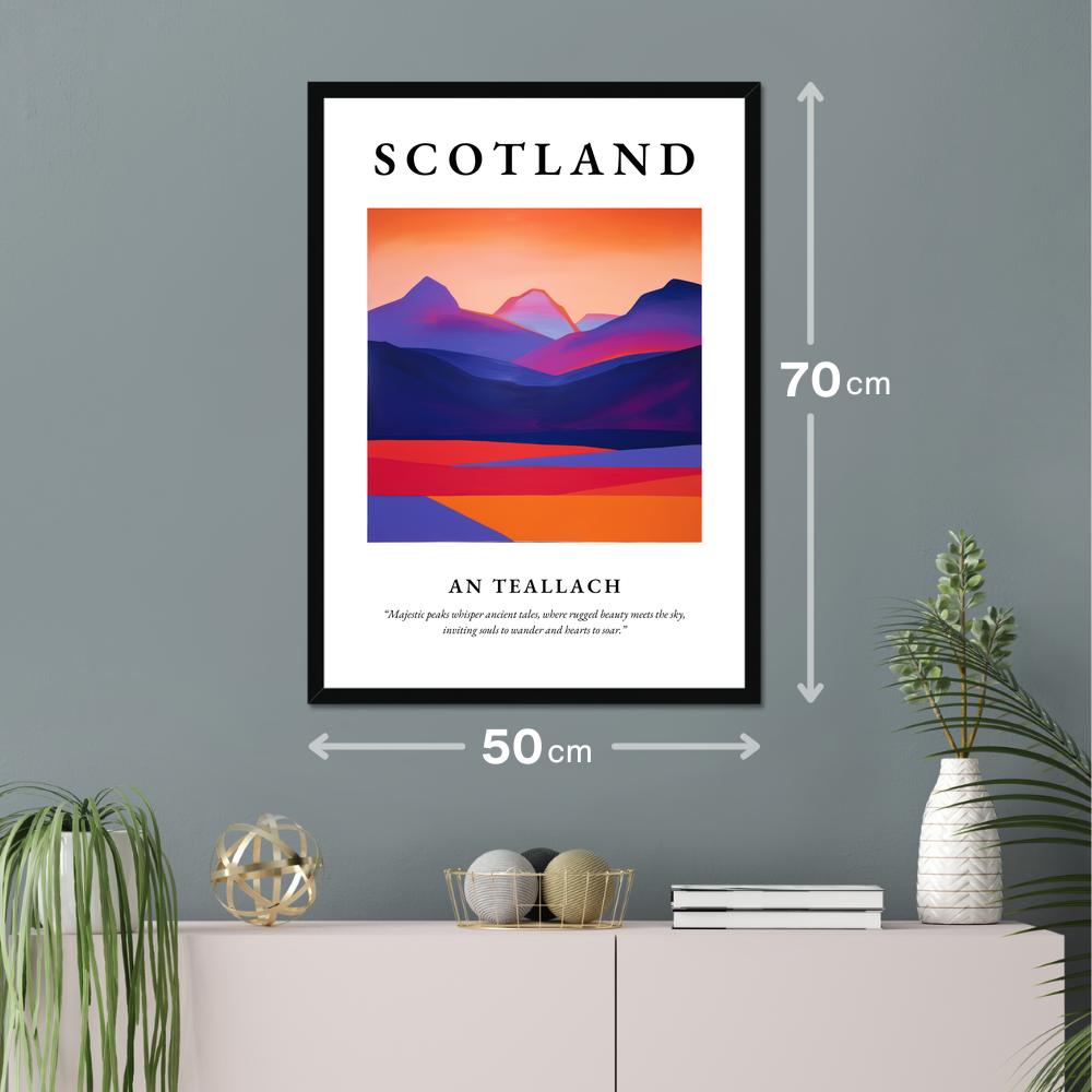 Poster of An Teallach hanging on a wall