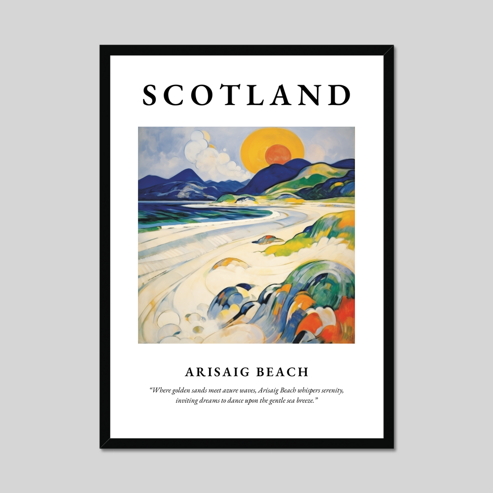 Poster of Arisaig Beach, Scotland.