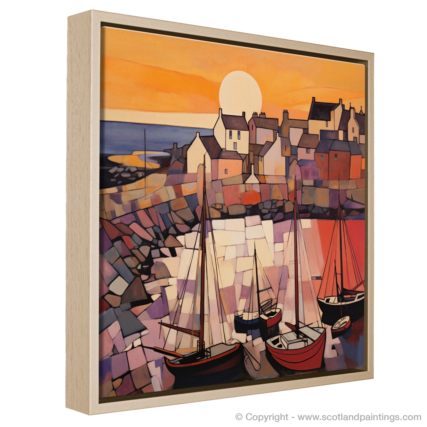 Cubist Sunset at Crail Harbour