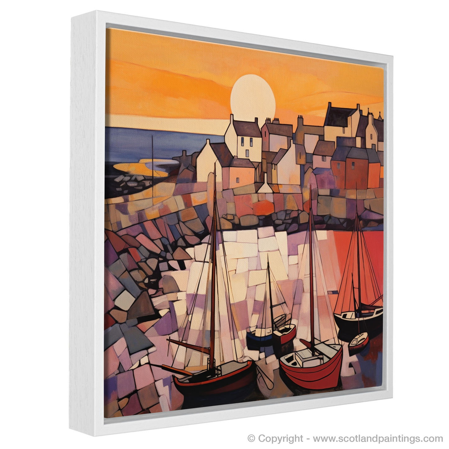 Cubist Sunset at Crail Harbour