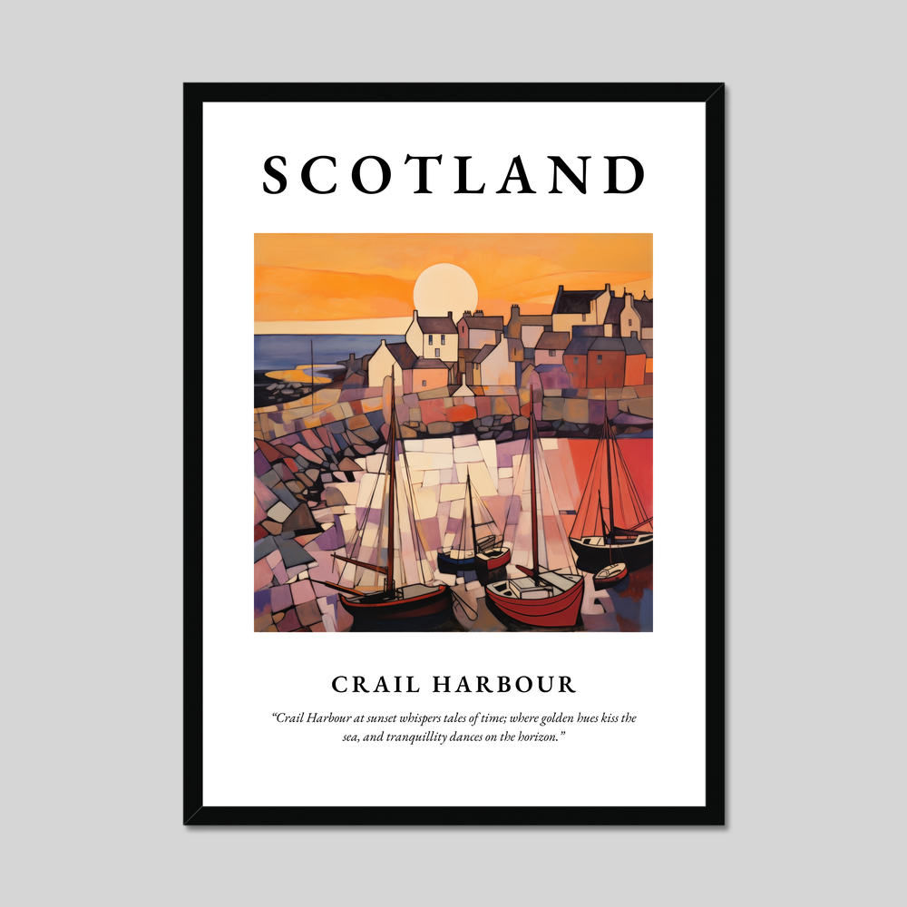 Poster of Crail Harbour, Scotland.