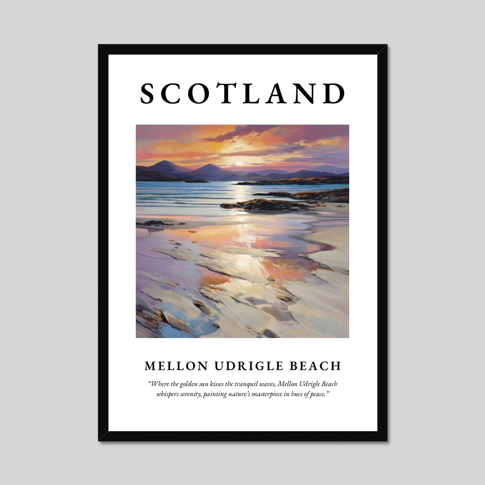 Poster of Mellon Udrigle Beach, Scotland.