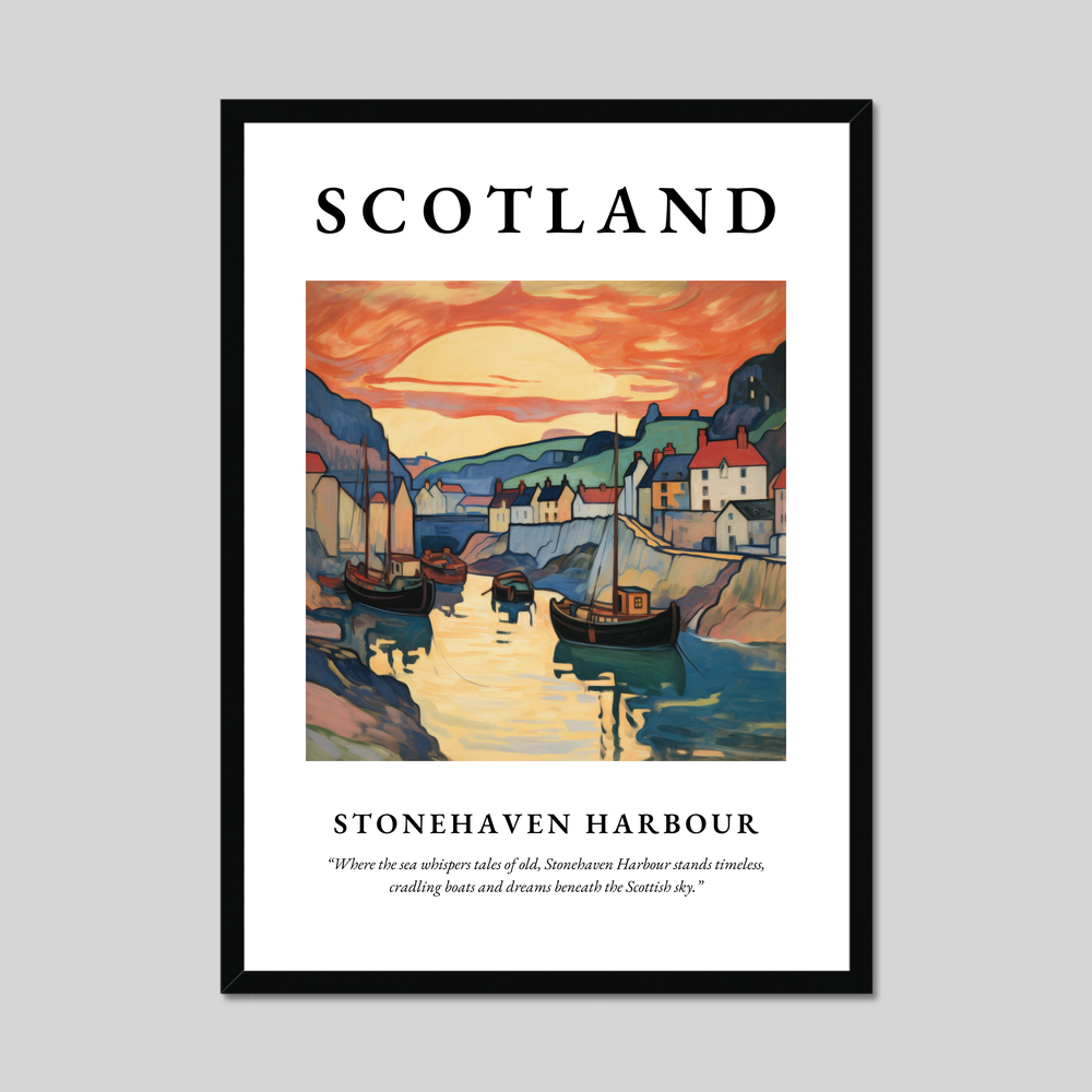 Poster of Stonehaven Harbour, Scotland.