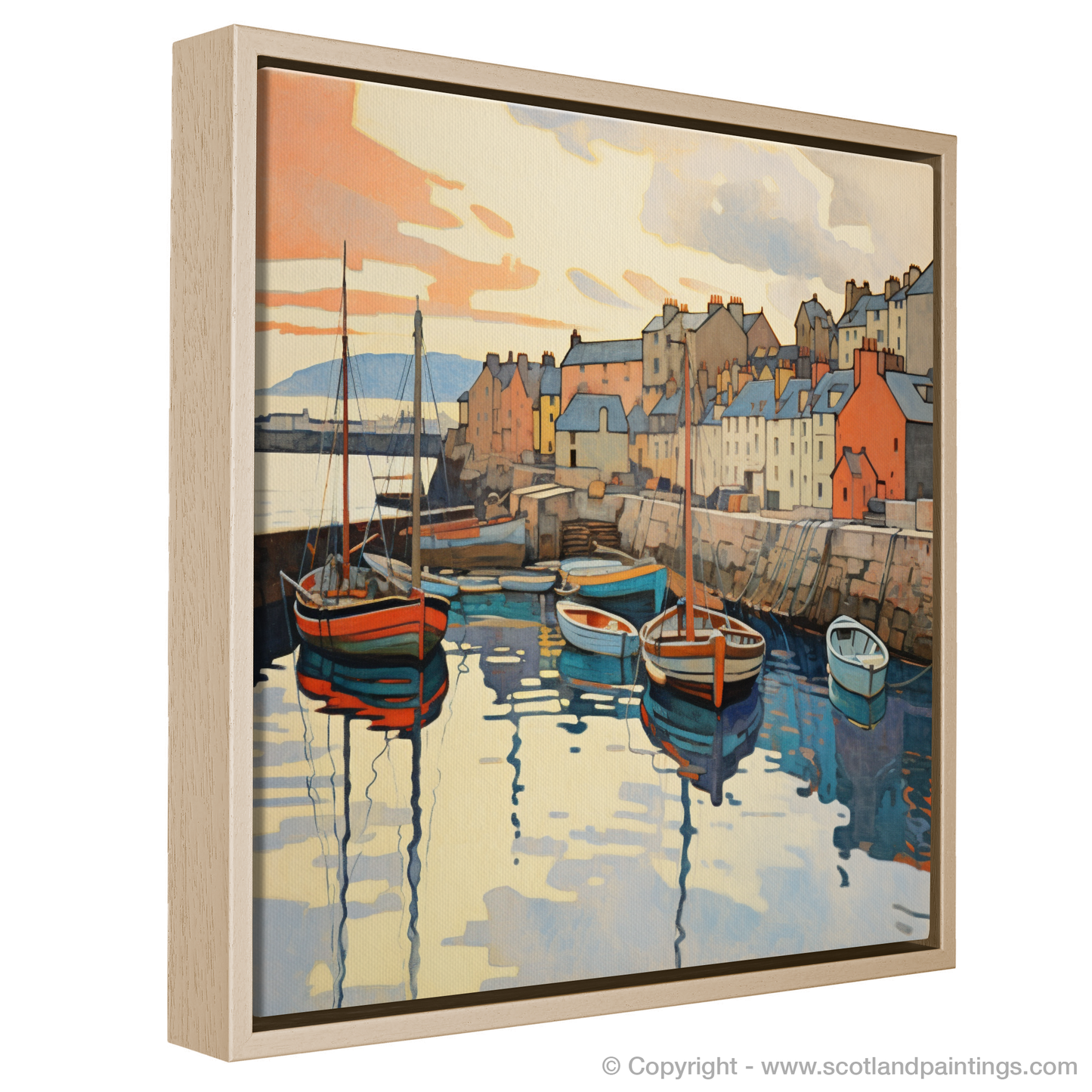 Art Nouveau Elegance of Stonehaven Harbour