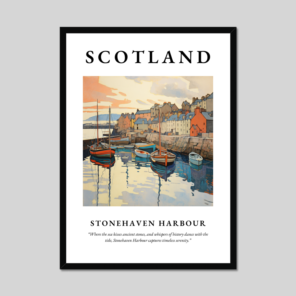 Poster of Stonehaven Harbour, Scotland.