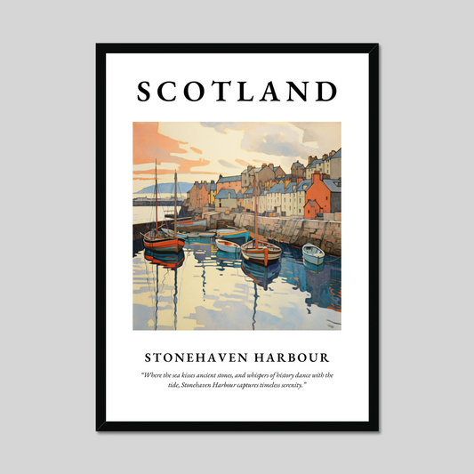 Poster of Stonehaven Harbour, Scotland.