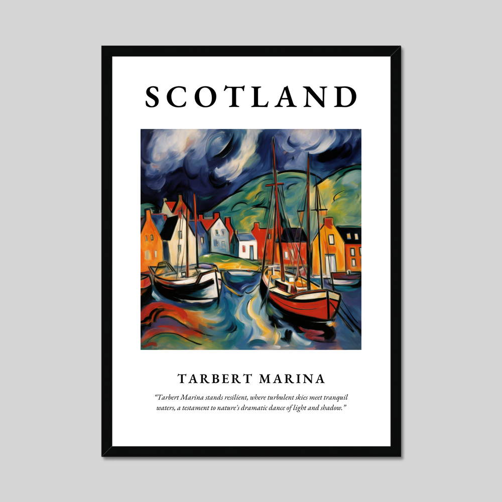 Poster of Tarbert Marina, Scotland.