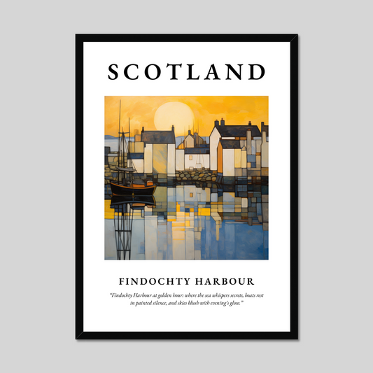 Poster of Findochty Harbour, Scotland.