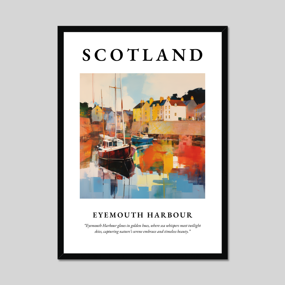 Poster of Eyemouth Harbour, Scotland.