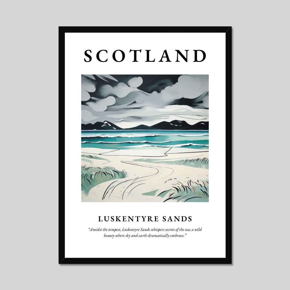 Poster of Luskentyre Sands, Scotland.