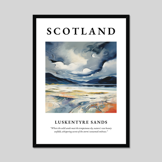 Poster of Luskentyre Sands, Scotland.