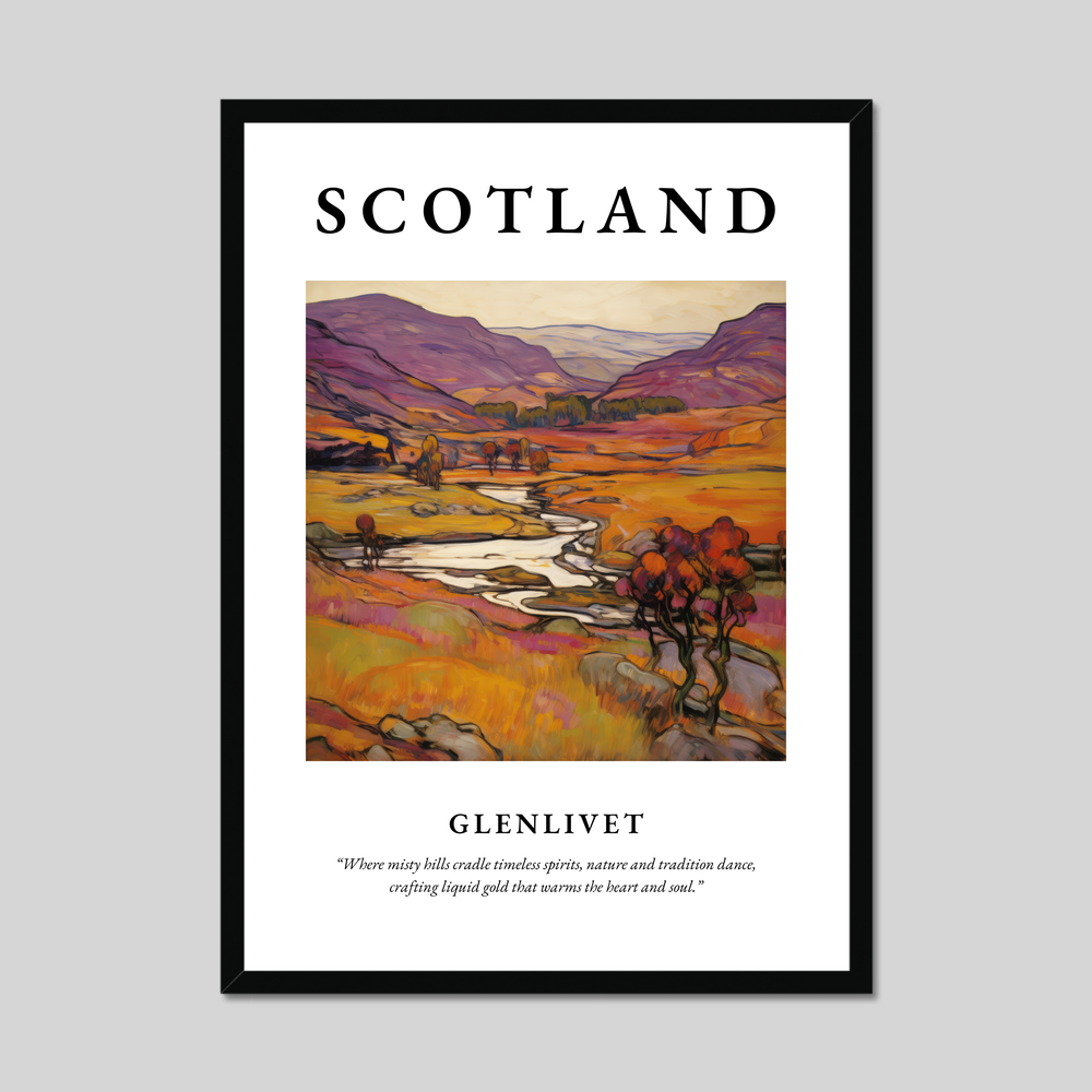 Poster of Glenlivet, Scotland.