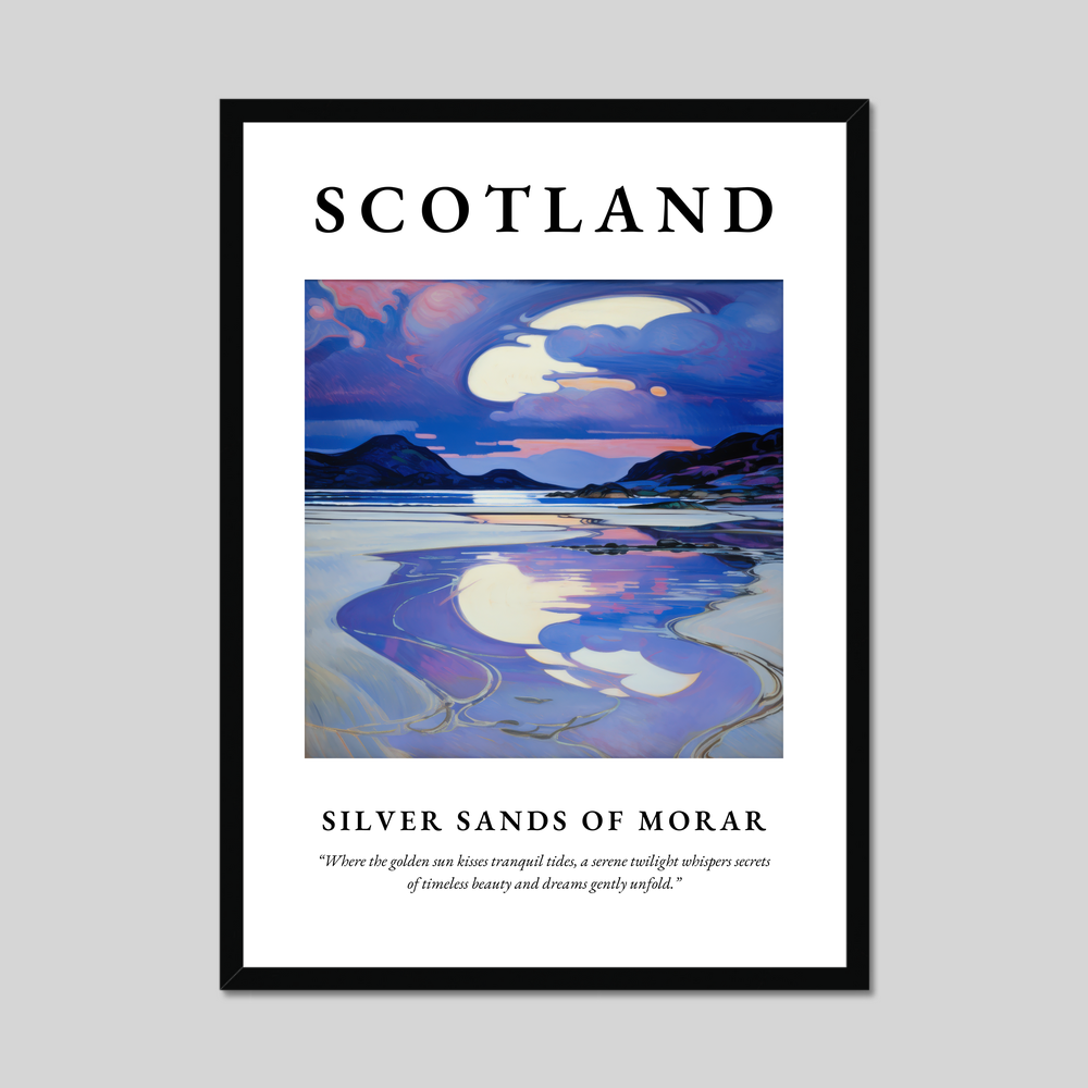 Poster of Silver Sands of Morar, Scotland.