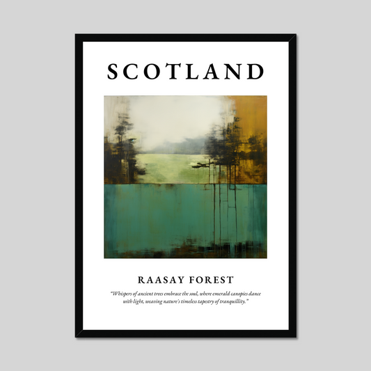 Poster of Raasay Forest, Scotland.