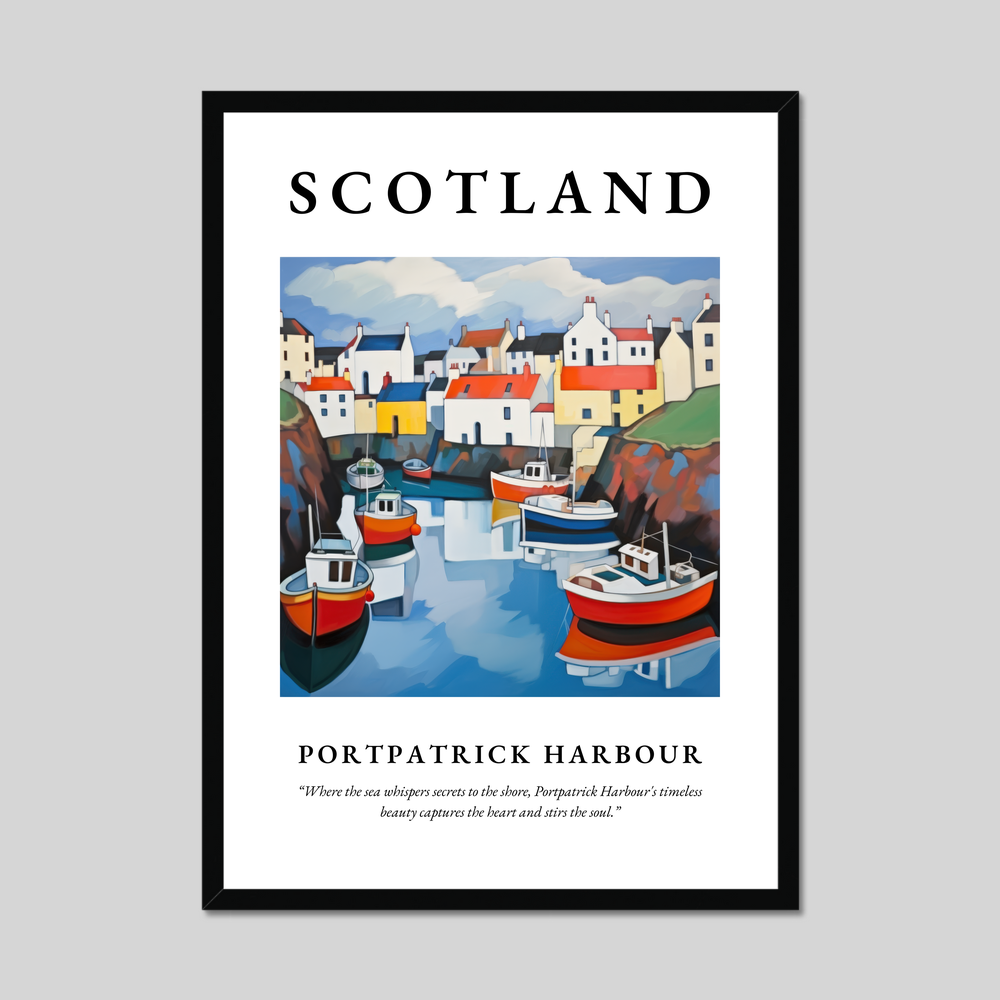 Poster of Portpatrick Harbour, Scotland.