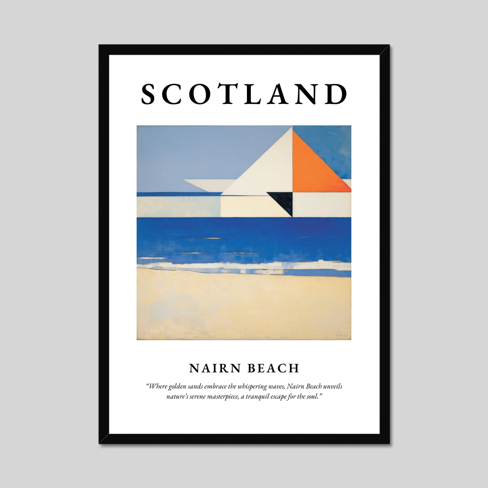 Poster of Nairn Beach, Scotland.