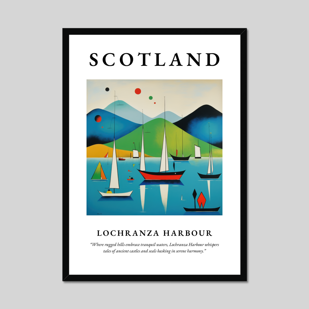 Poster of Lochranza Harbour, Scotland.