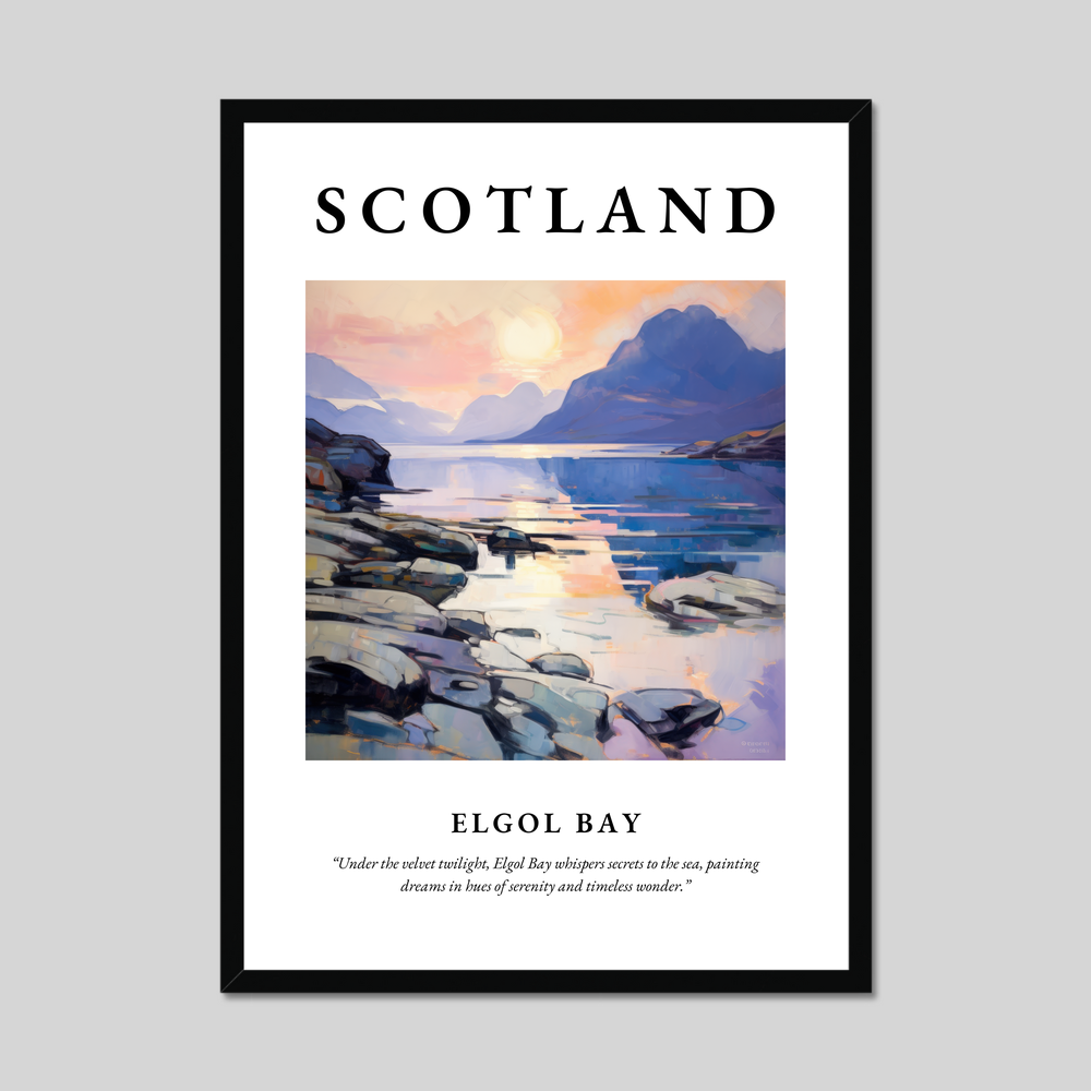 Poster of Elgol Bay, Scotland.