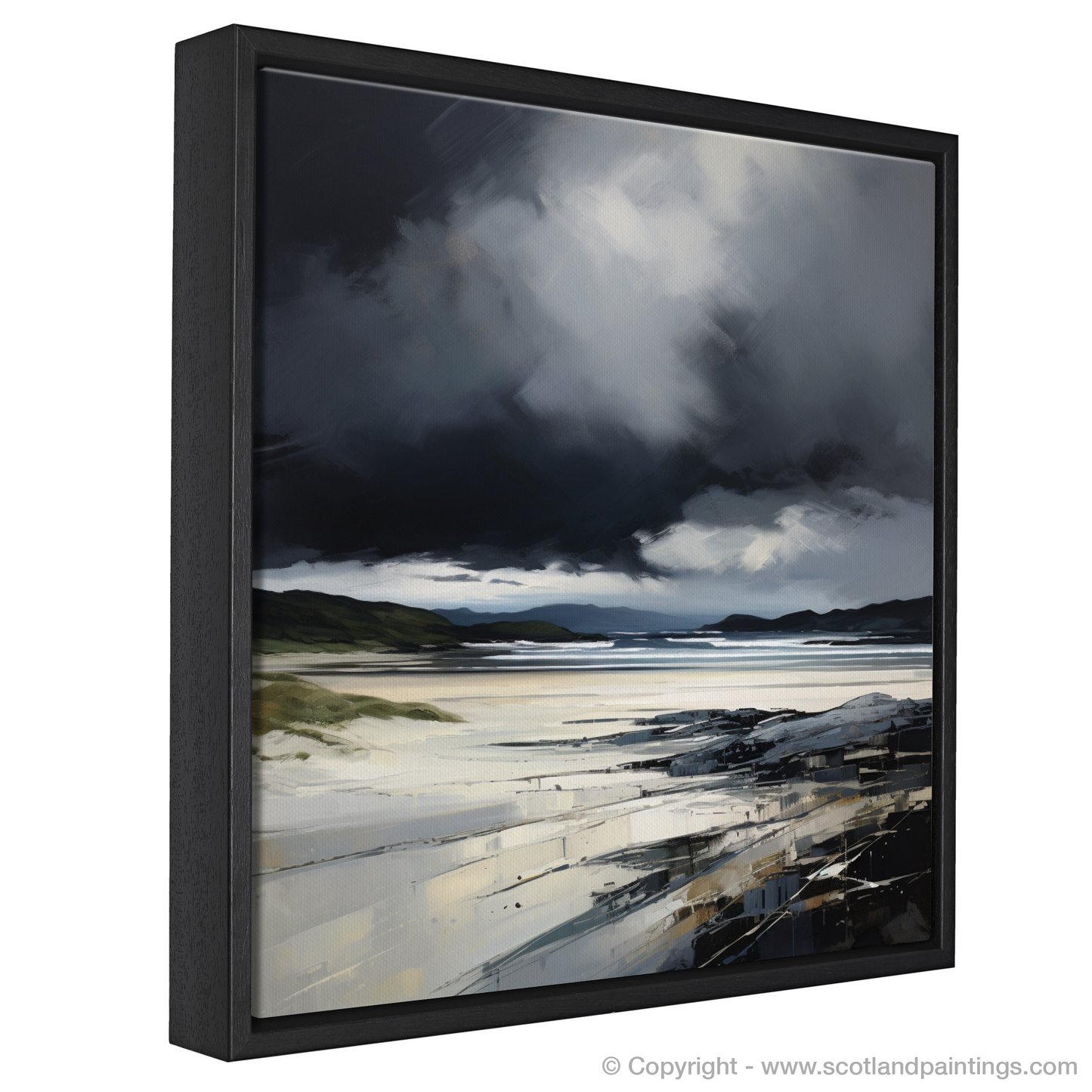 Storm Over Kiloran: A Minimalist Seascape