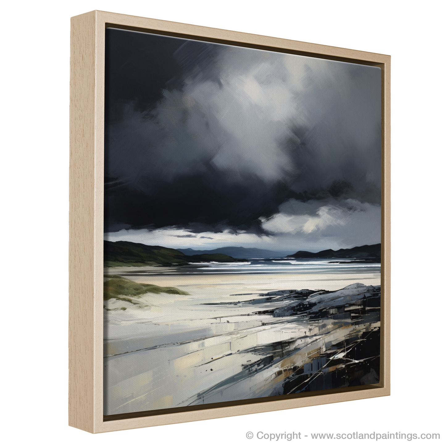 Storm Over Kiloran: A Minimalist Seascape