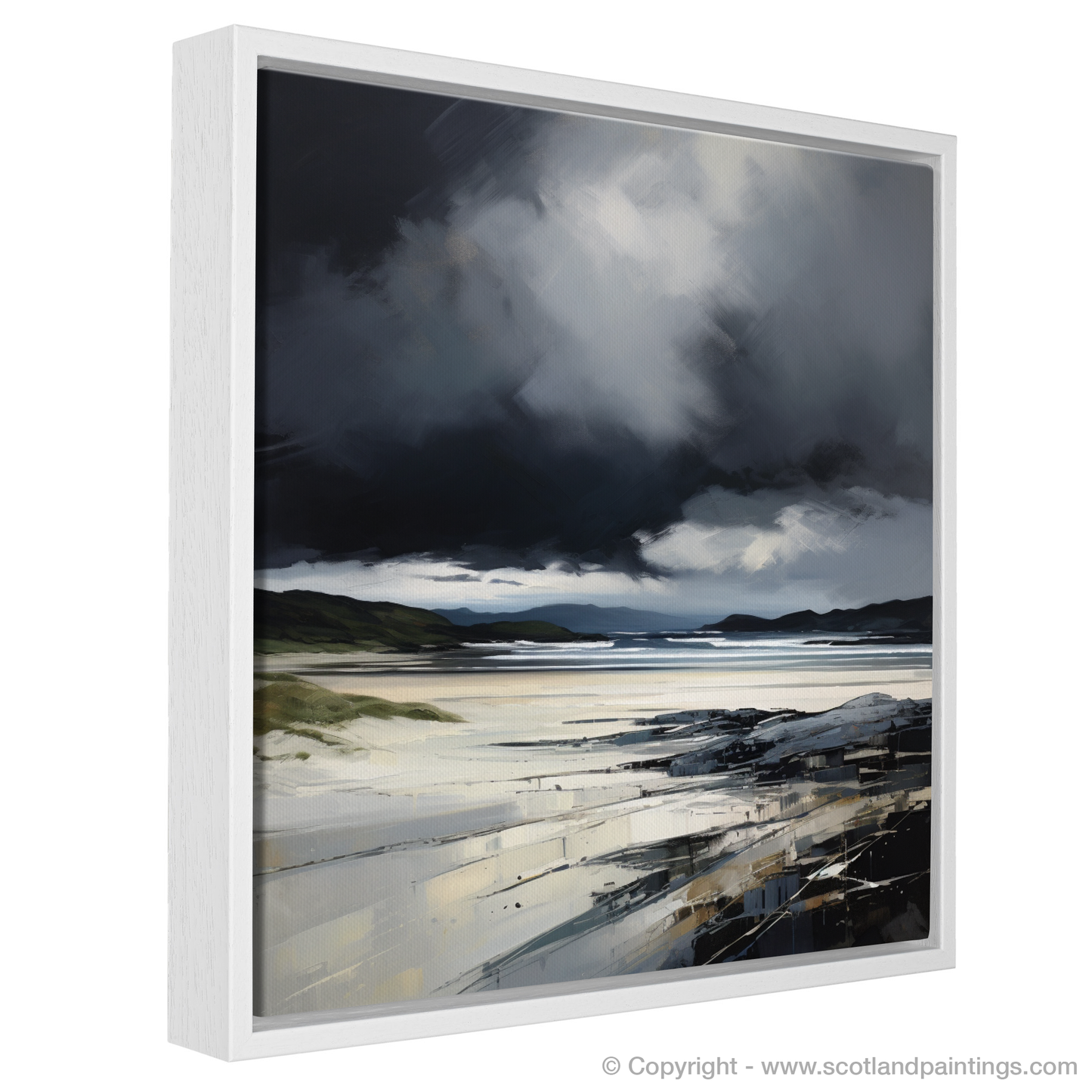 Storm Over Kiloran: A Minimalist Seascape