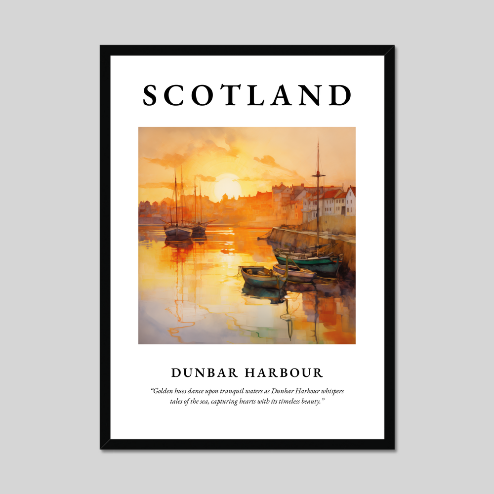 Poster of Dunbar Harbour, Scotland.