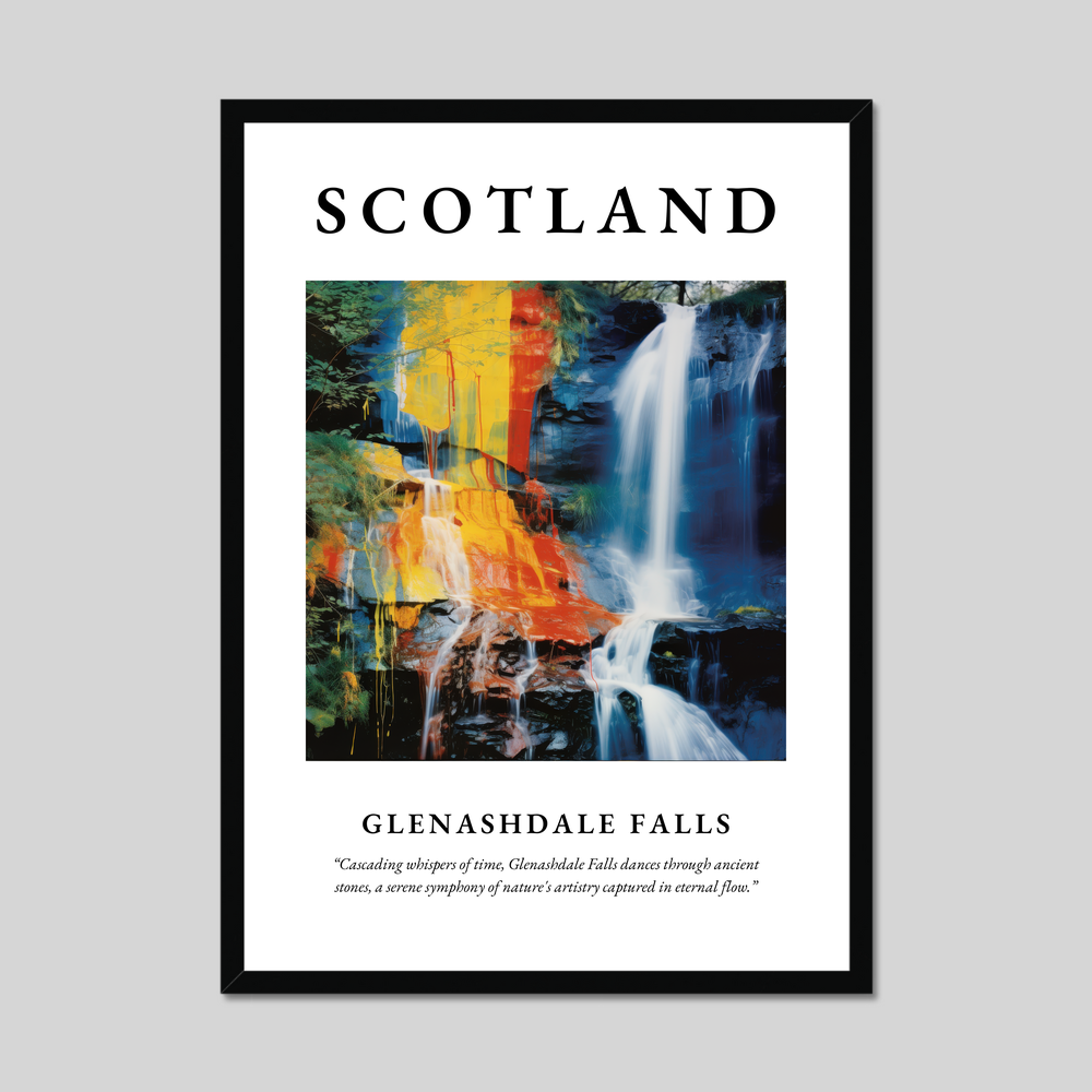 Poster of Glenashdale Falls, Scotland.