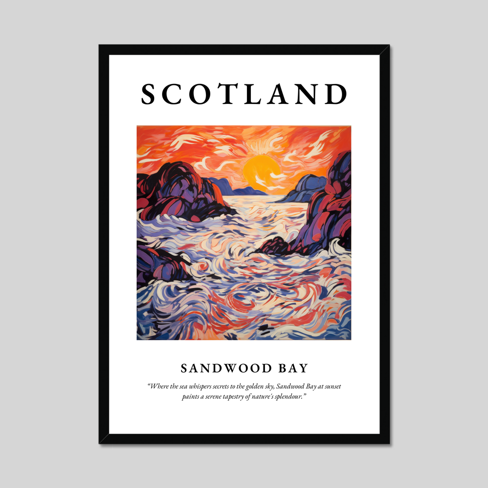 Poster of Sandwood Bay, Scotland.