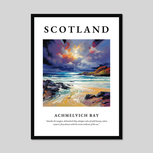 Poster of Achmelvich Bay, Scotland.