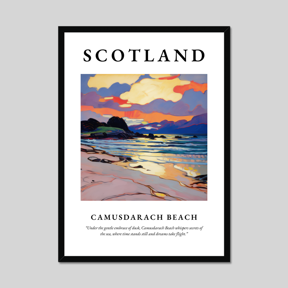 Poster of Camusdarach Beach, Scotland.