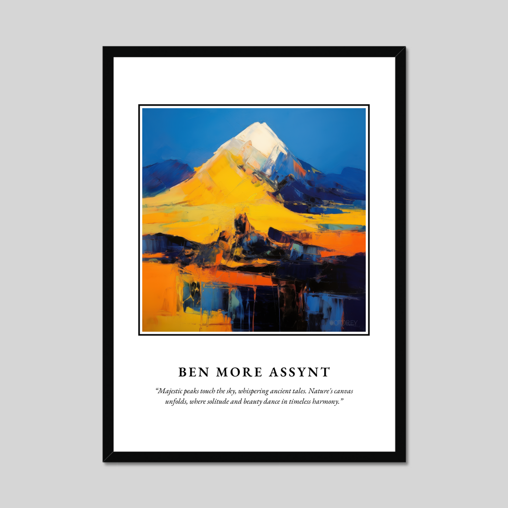 Poster in a black frame