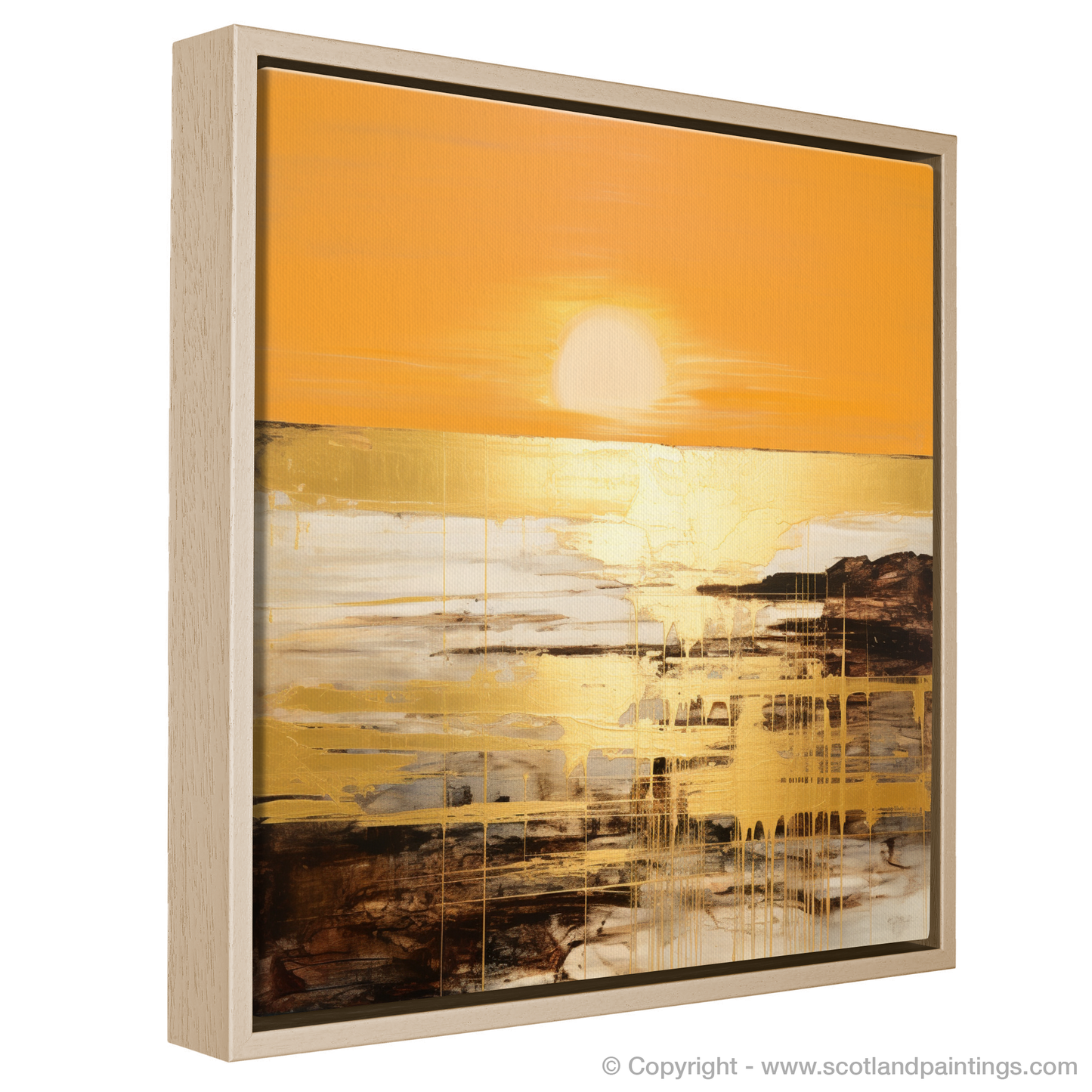 Golden Hour Reverie: Abstract Ode to Coldingham Bay