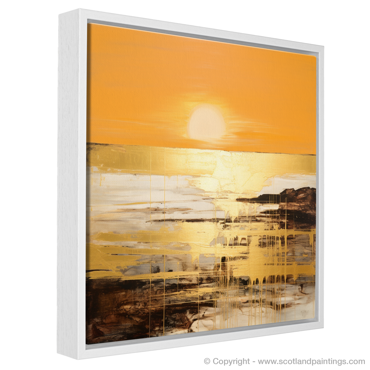 Golden Hour Reverie: Abstract Ode to Coldingham Bay