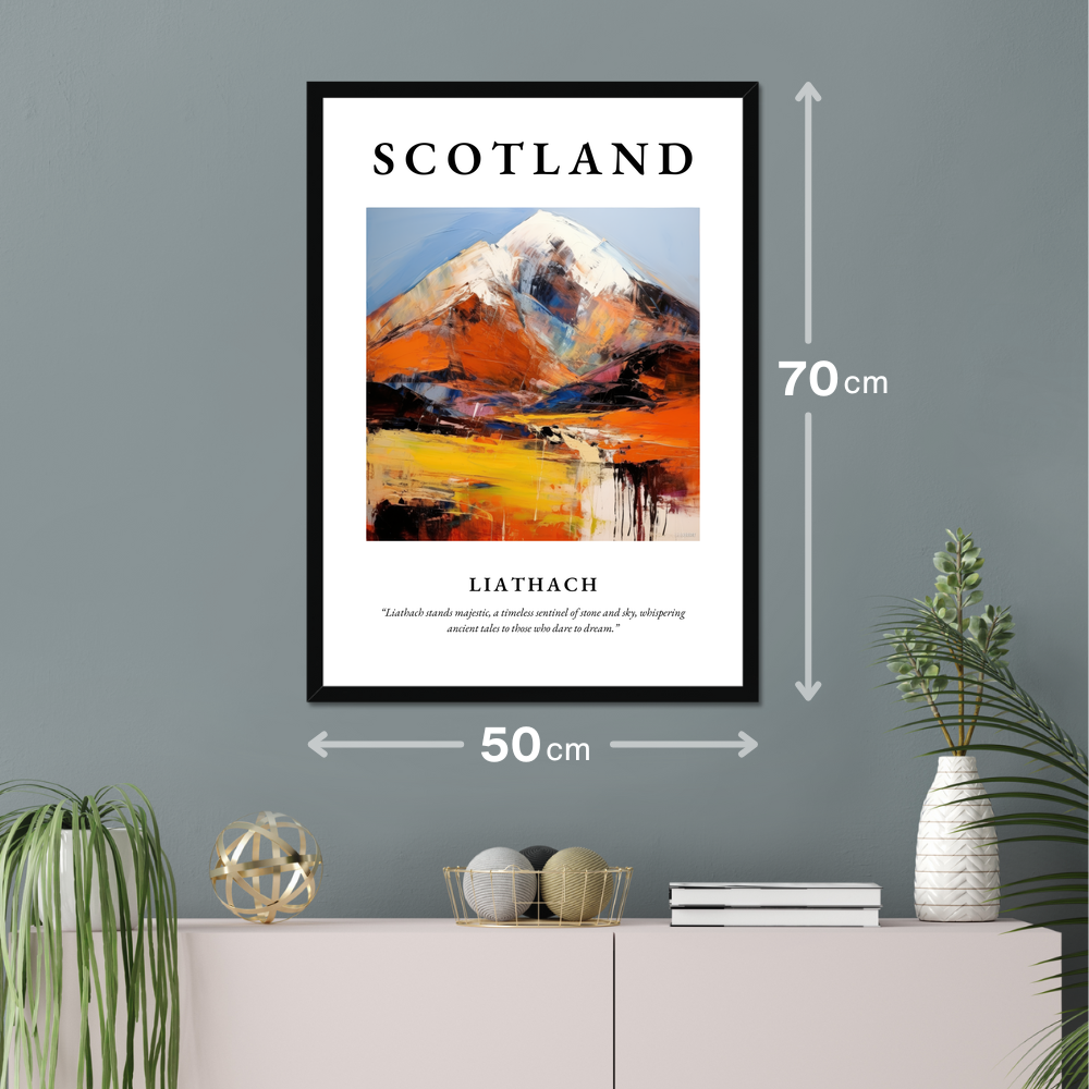 Poster of Liathach hanging on a wall