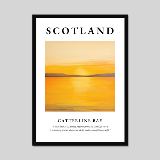 Poster of Catterline Bay, Scotland.