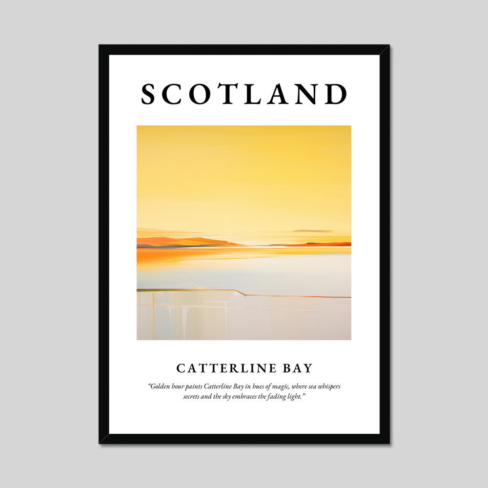 Poster of Catterline Bay, Scotland.